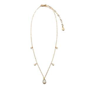 Ettika Dripping Crystals Drop Necklace - Gold